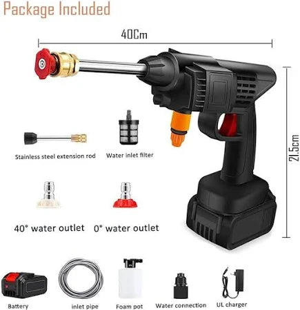 Car washing Kit, Portable Pressure Washer with| Cordless Pressure Washer Gun