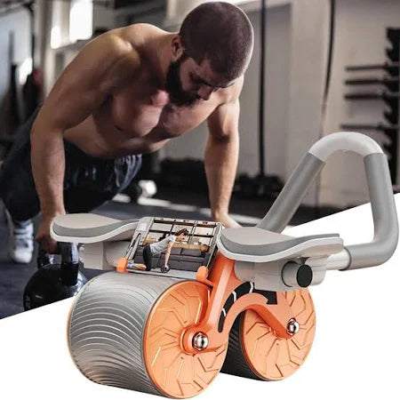 Automatic Rebound Ab Roller Wheel With Elbow Support And Timer, Premium Abs Roller For Men And Women, Gift For Good Health