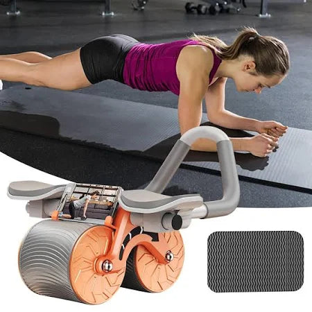 Automatic Rebound Ab Roller Wheel With Elbow Support And Timer, Premium Abs Roller For Men And Women, Gift For Good Health